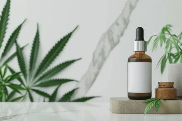 Discover FDA Approved Therapeutic Grades in Oil and CBD Plant Products: THCV for Legal and High Potency Medical Use - obrazy, fototapety, plakaty