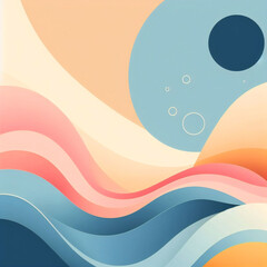 diseño de fondo de pintura color agua azul con coloridos bordes rosa anaranjado y centro brillante, sangrado de color agua y flecos con textura grunge envejecida y vibrante