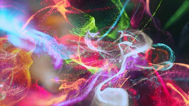 colorful particle grain wave abstract background