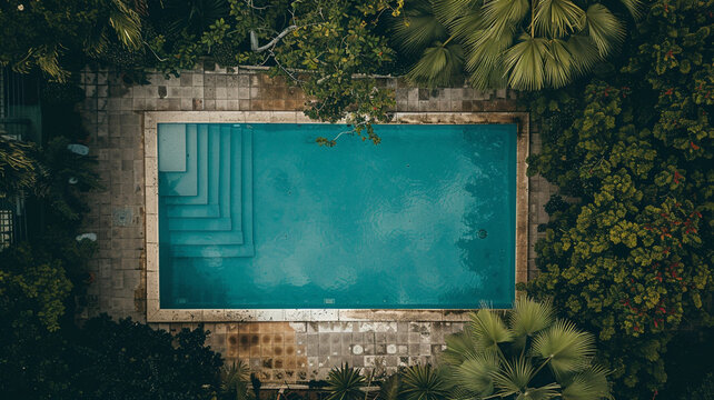 high angle pool