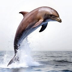 dolphin jumping out of water. generative ai