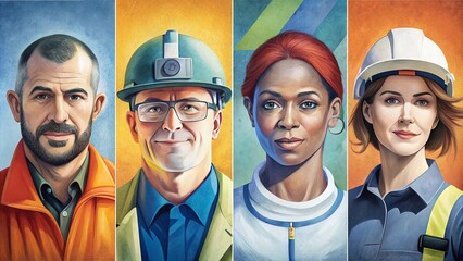 portraits for world safety and health day