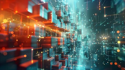 Fototapeta premium Abstract tech background