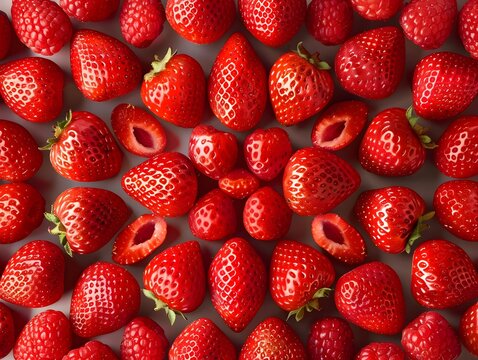 Straberry line background