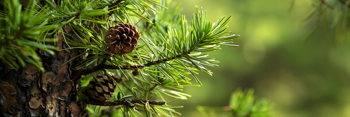 Detailed Closeup View of Pine Tree for Species Identification