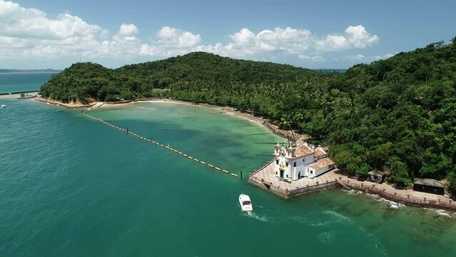Nossa Senhora do Loreto Church, Frades Island, Ba&iacute;a de Todos os Santos - Salvador, Bahia, Brazil