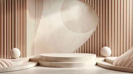 Fototapeta na wymiar luxury abstract elegant Platform podium background shapes and curtains Geometric product show