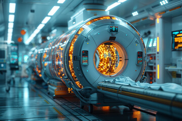 Fototapeta premium A groundbreaking medical breakthrough offering hope for patients suffering from chronic diseases. Concept of medical innovation and healthcare advancement. Generative Ai.