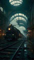 Steampunk Style Train