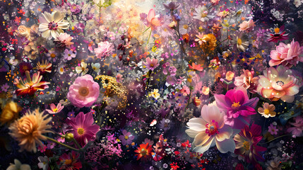 Nature in Full Bloom: A Spectacular Display of a Cornucopia of Flowers