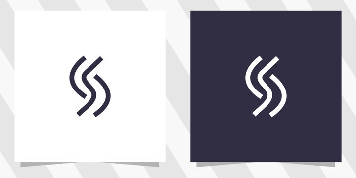 letter ss logo design vector