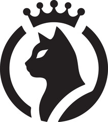 Cat Vector Logo Art Design.