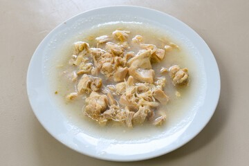 Turkish Traditional Tripe Soup. Iskembe, beyran, kelle paca corbasi.