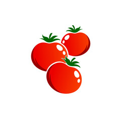 tomato logo vector template illustration design