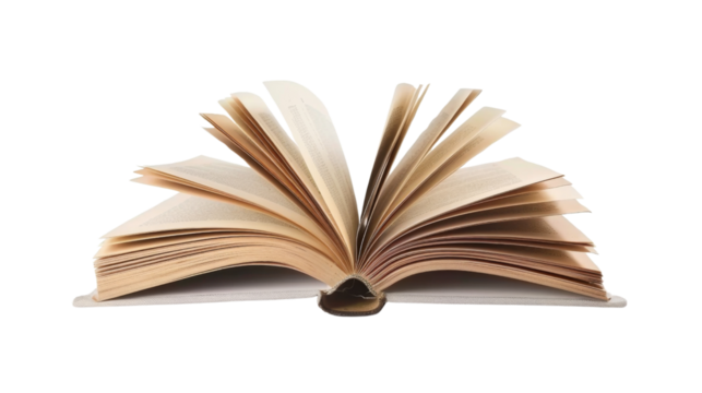 Open book transparent background
