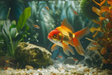 Goldfish adventure. Aquatic excursions