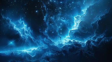 Fototapeta na wymiar Nebulous Constellations Captivating Stellar Spectacle