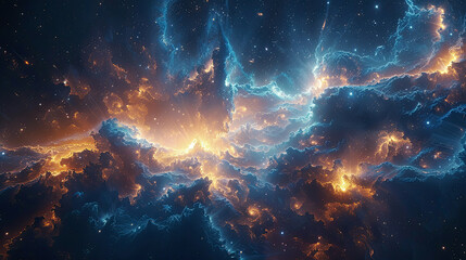 Nebulous Constellations Captivating Stellar Spectacle