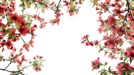 Pink blossom of a tree