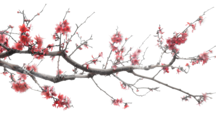 Pink blossom of a tree