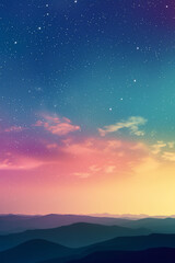 clean night sky which contains stars sligthly