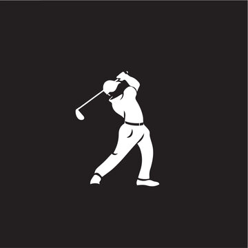 Golf sport in cartoon, doodle style . Image for t-shirt, web, mobile apps and ui. Isolated 2d vector illustration in logo, icon, sketch style, Eps 10, black and white. AI Generative
