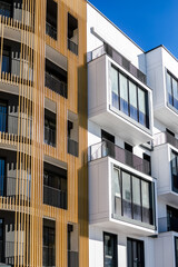 Contemporary exterior design of a boutique apartment building