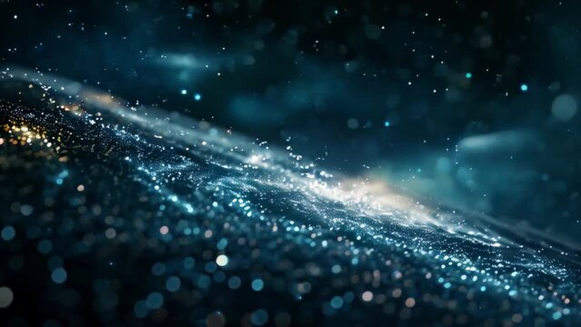 blue cosmic galaxy, cloud nebula. The starry night of space. Nebula and galaxies in space. Abstract space background