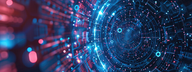 Obraz premium Synaptic Circuitry: The Digital Pulse of Artificial Intelligence