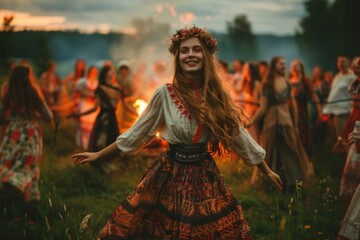 Fototapeta premium Slavic Mosaic: amazing unity in diversity, an immersion in the richness and variety of traditions