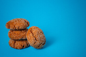 A group of Warm Homemade Gingersnap Cookies