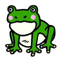 カエル　イラスト