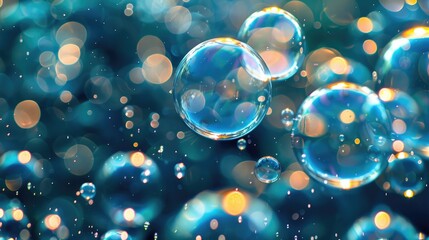 Bubbles of carbon dioxide