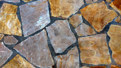 Background from yellow natural stones