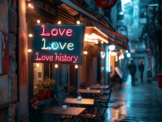 A neon sign with the words Love, Love, Love, Love, Love, Love, Love, Love, Love, Love, Love, Love, Love, Love, Love, Love, Love, Love, Love, Love, Love, Love,