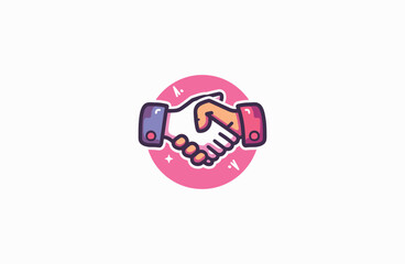 Cute Hand Mascot logo Design