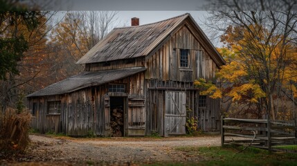 the warmth of a cozy farmhouse with an old wood texture background, where the rugged beauty of weathered wooden planks creates 