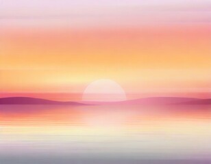 colorful sunset and sunrise sea. Blurred modern gradient mesh background