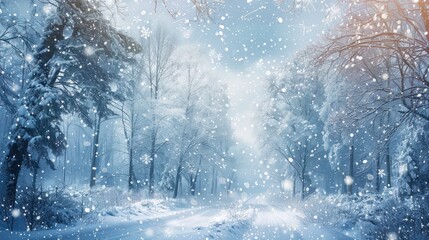 Winter Wonderland: A Visual Journey Through the Season - obrazy, fototapety, plakaty