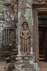 Stone idols carved in ancient temples