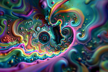 Immersion Into The Psychedelic Experience: A Visual Interpretation of Psilocybin Effects