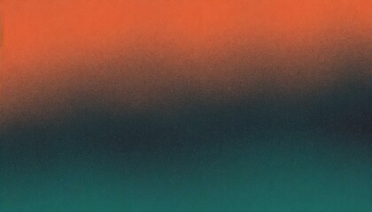 Dark blurred color gradient grainy background teal orange noise texture header poster banner...