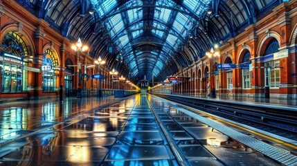 Journey Through Time: Captivating Photos of Trains and Stations - obrazy, fototapety, plakaty
