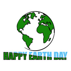 Fototapeta premium earth day design in adobe illustrator 