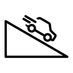 downhill line icon