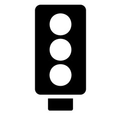 traffic light glyph icon