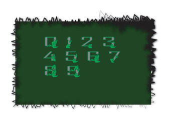 circuit board on white