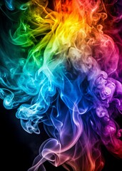 Obraz premium colorful smoke background