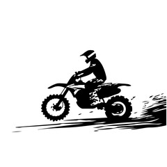 Obraz na płótnie Canvas Atv Motocross Racing