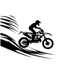 Obraz na płótnie Canvas Atv Motocross Racing